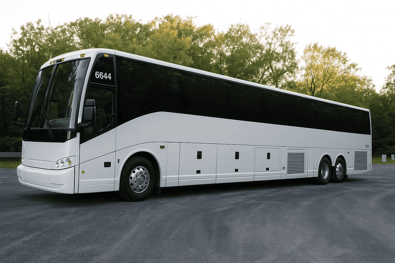 exterior of Weymouth Charter Bus coach bus