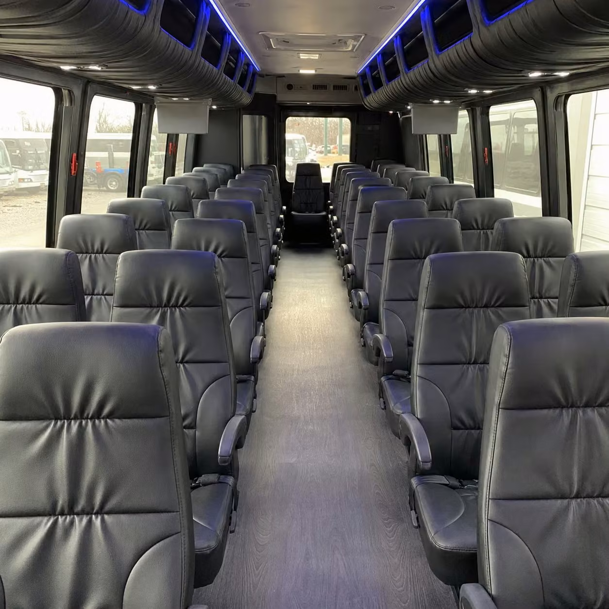 25 passenger minibus inside
