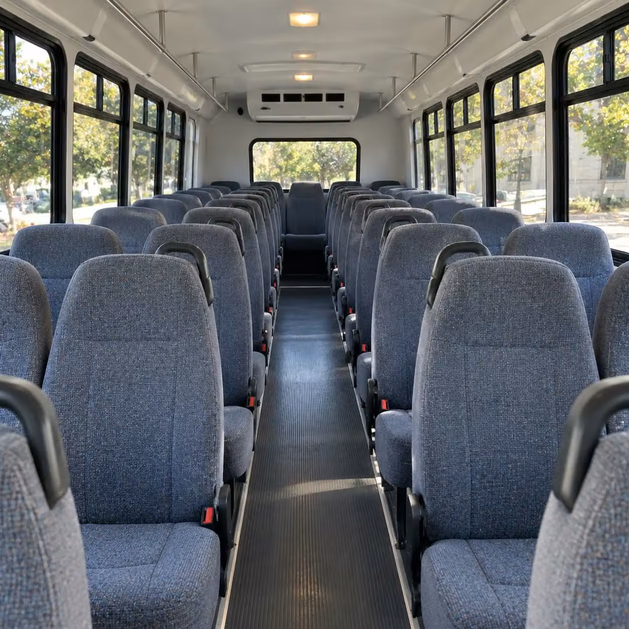 28 passenger minibus interior