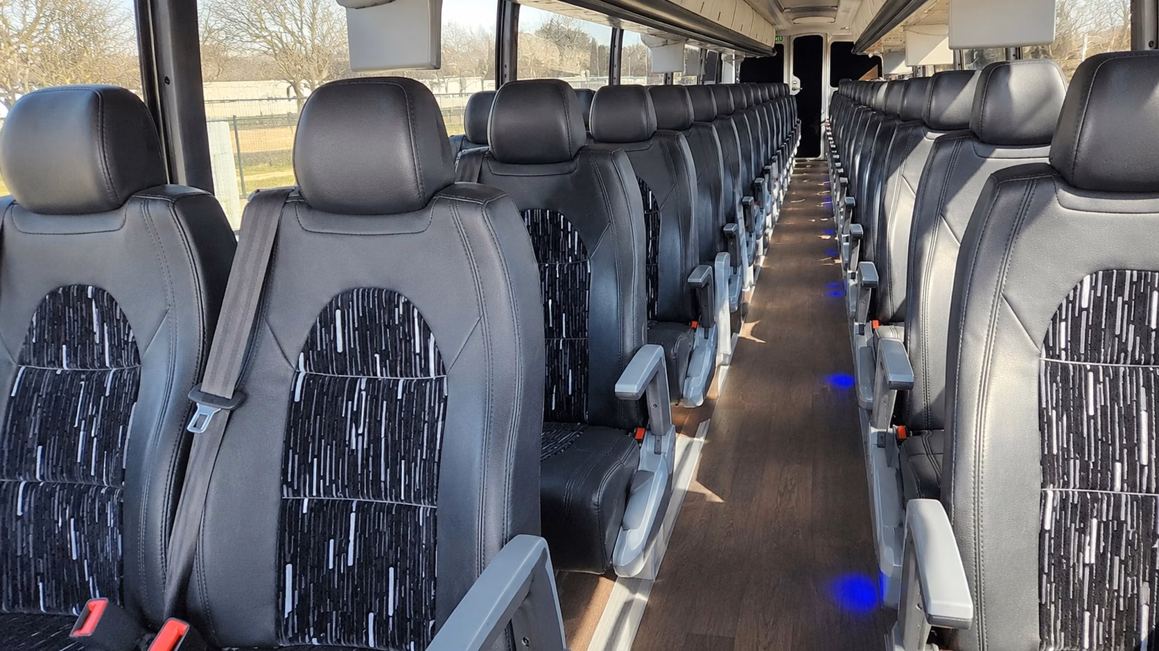 weymouth charter bus rental interior